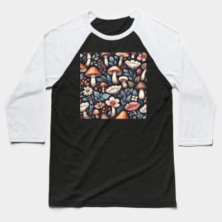Mushroom Pattern Baseball T-Shirt